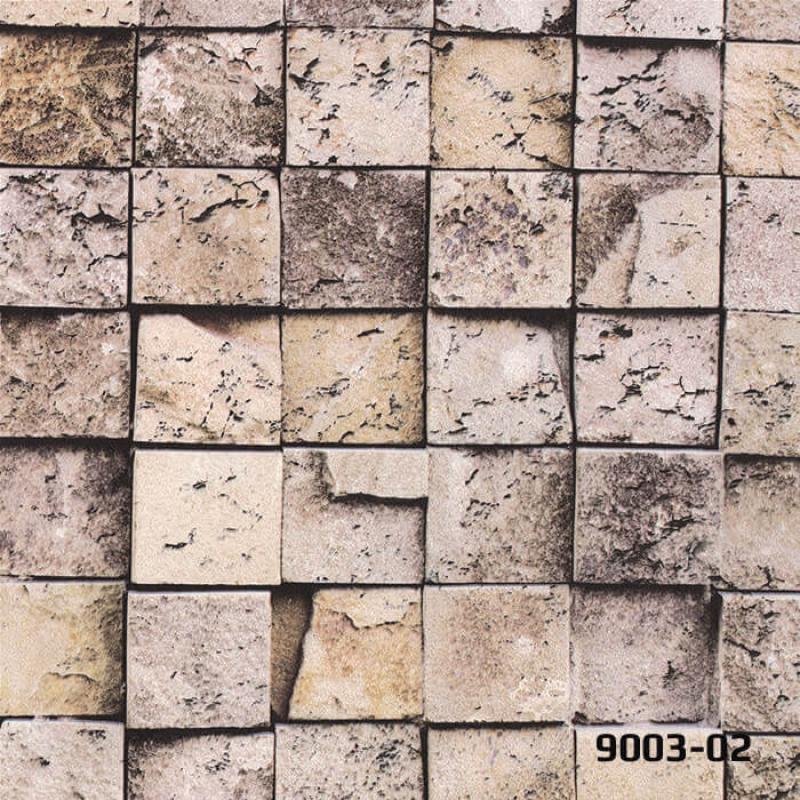 DECO STONE 3 BOYUTLU KARE DOĞAL TAŞ DUVAR KAĞIDI 16,5 m2 - 9003-02